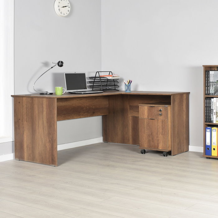 Hanah Home Rms-320-Oo-1 Escritorio de estudio en Nogal Hanah Home Rms-320-Oo-1 Escritorio de estudio en Nogal